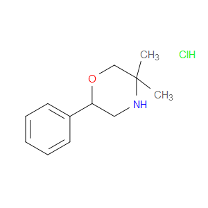 5,5-DIMETHYL-2-PHENYLMORPHOLINE HYDROCHLORIDE - Click Image to Close