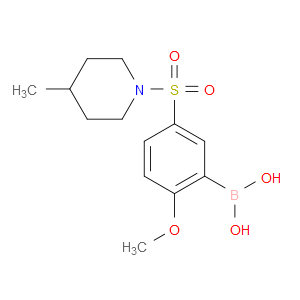 (2-METHOXY-5-((4-METHYLPIPERIDIN-1-YL)SULFONYL)PHENYL)BORONIC ACID