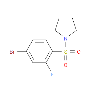1-((4-BROMO-2-FLUOROPHENYL)SULFONYL)PYRROLIDINE - Click Image to Close