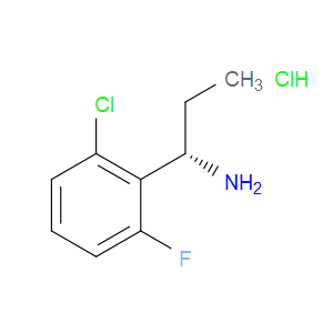 (1S)-1-(2-CHLORO-6-FLUOROPHENYL)PROPAN-1-AMINE HYDROCHLORIDE - Click Image to Close