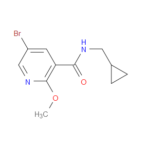 5-BROMO-N-(CYCLOPROPYLMETHYL)-2-METHOXYNICOTINAMIDE - Click Image to Close
