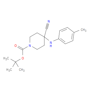 TERT-BUTYL4-CYANO-4-(P-TOLYLAMINO)PIPERIDINE-1-CARBOXYLATE