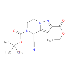 5-TERT-BUTYL 2-ETHYL 4-CYANO-6,7-DIHYDROPYRAZOLO[1,5-A]PYRAZINE-2,5(4H)-DICARBOXYLATE