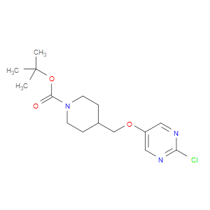 TERT-BUTYL 4-([(2-CHLOROPYRIMIDIN-5-YL)OXY]METHYL)PIPERIDINE-1-CARBOXYLATE - Click Image to Close