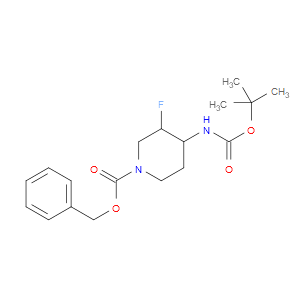 BENZYL 4-((TERT-BUTOXYCARBONYL)AMINO)-3-FLUOROPIPERIDINE-1-CARBOXYLATE - Click Image to Close