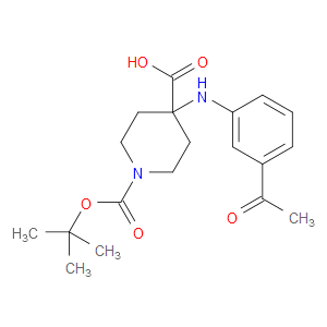 4-((3-ACETYLPHENYL)AMINO)-1-(TERT-BUTOXYCARBONYL)PIPERIDINE-4-CARBOXYLIC ACID