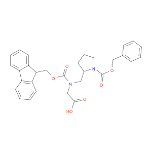 2-((((9H-FLUOREN-9-YL)METHOXY)CARBONYL)((1-((BENZYLOXY)CARBONYL)PYRROLIDIN-2-YL)METHYL)AMINO)ACETIC ACID - Click Image to Close