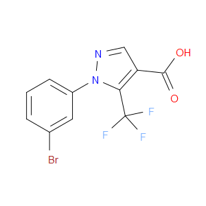 1-(3-BROMOPHENYL)-5-(TRIFLUOROMETHYL)-1H-PYRAZOLE-4-CARBOXYLIC ACID