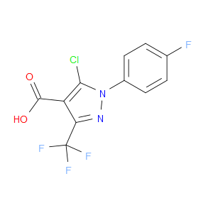 5-CHLORO-3-(TRIFLUOROMETHYL)-1-(4-FLUOROPHENYL)-1H-PYRAZOLE-4-CARBOXYLIC ACID - Click Image to Close