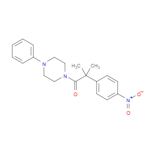 1-PROPANONE, 2-METHYL-2-(4-NITROPHENYL)-1-(4-PHENYL-1-PIPERAZINYL)- - Click Image to Close