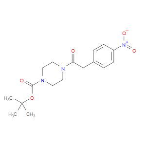 TERT-BUTYL 4-(2-(4-NITROPHENYL)ACETYL)PIPERAZINE-1-CARBOXYLATE - Click Image to Close