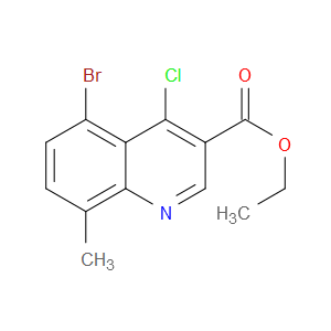 ETHYL 5-BROMO-4-CHLORO-8-METHYLQUINOLINE-3-CARBOXYLATE