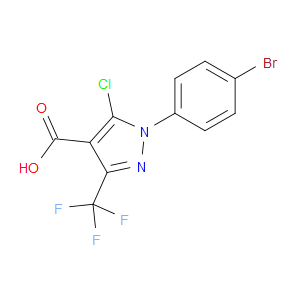 1-(4-BROMOPHENYL)-5-CHLORO-3-(TRIFLUOROMETHYL)-1H-PYRAZOLE-4-CARBOXYLIC ACID