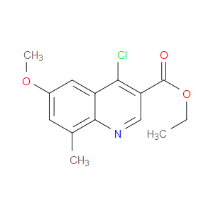 ETHYL 4-CHLORO-6-METHOXY-8-METHYLQUINOLINE-3-CARBOXYLATE - Click Image to Close