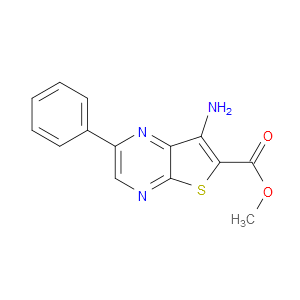 METHYL 7-AMINO-2-PHENYLTHIENO[2,3-B]PYRAZINE-6-CARBOXYLATE - Click Image to Close