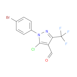 1-(4-BROMOPHENYL)-5-CHLORO-3-(TRIFLUOROMETHYL)-1H-PYRAZOLE-4-CARBALDEHYDE