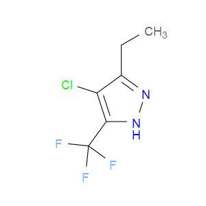 4-CHLORO-3-ETHYL-5-(TRIFLUOROMETHYL)-1H-PYRAZOLE - Click Image to Close