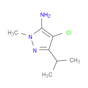 4-CHLORO-3-ISOPROPYL-1-METHYL-1H-PYRAZOL-5-AMINE - Click Image to Close