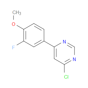 4-CHLORO-6-(3-FLUORO-4-METHOXYPHENYL)PYRIMIDINE