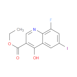 ETHYL 8-FLUORO-4-HYDROXY-6-IODOQUINOLINE-3-CARBOXYLATE - Click Image to Close