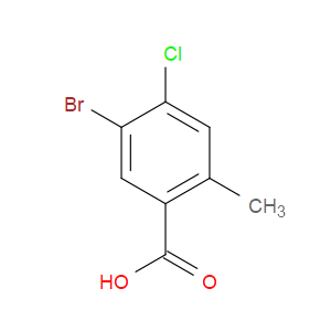 5-BROMO-4-CHLORO-2-METHYLBENZOIC ACID - Click Image to Close