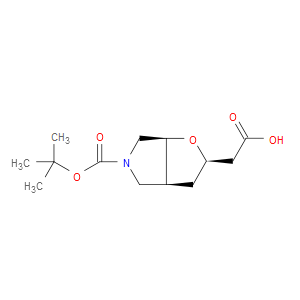 RACEMIC-2-((2R,3AS,6AS)-5-(TERT-BUTOXYCARBONYL)HEXAHYDRO-2H-FURO[2,3-C]PYRROL-2-YL)ACETIC ACID
