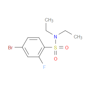 4-BROMO-N,N-DIETHYL-2-FLUOROBENZENE-1-SULFONAMIDE - Click Image to Close