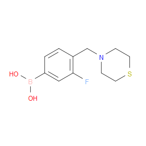 [3-FLUORO-4-(THIOMORPHOLIN-4-YLMETHYL)PHENYL]BORONIC ACID