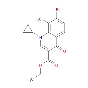 ETHYL 7-BROMO-1-CYCLOPROPYL-8-METHYL-4-OXO-1,4-DIHYDROQUINOLINE-3-CARBOXYLATE - Click Image to Close