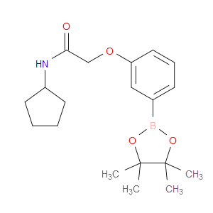 N-CYCLOPENTYL-2-(3-(4,4,5,5-TETRAMETHYL-1,3,2-DIOXABOROLAN-2-YL)PHENOXY)ACETAMIDE