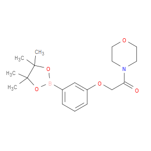 1-MORPHOLINO-2-(3-(4,4,5,5-TETRAMETHYL-1,3,2-DIOXABOROLAN-2-YL)PHENOXY)ETHAN-1-ONE