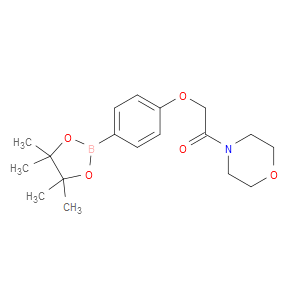1-MORPHOLINO-2-(4-(4,4,5,5-TETRAMETHYL-1,3,2-DIOXABOROLAN-2-YL)PHENOXY)ETHANONE