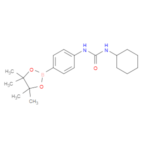 1-CYCLOHEXYL-3-(4-(4,4,5,5-TETRAMETHYL-1,3,2-DIOXABOROLAN-2-YL)PHENYL)UREA