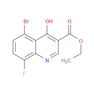 ETHYL 5-BROMO-8-FLUORO-4-HYDROXYQUINOLINE-3-CARBOXYLATE - Click Image to Close