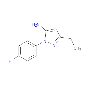 3-ETHYL-1-(4-FLUOROPHENYL)-1H-PYRAZOL-5-AMINE - Click Image to Close