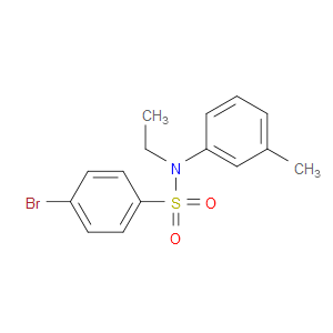 4-BROMO-N-ETHYL-N-(3-METHYLPHENYL)BENZENESULFONAMIDE - Click Image to Close