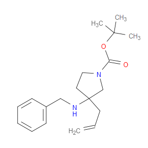 TERT-BUTYL 3-ALLYL-3-(BENZYLAMINO)PYRROLIDINE-1-CARBOXYLATE - Click Image to Close