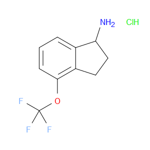 4-(TRIFLUOROMETHOXY)-2,3-DIHYDRO-1H-INDEN-1-AMINE HYDROCHLORIDE - Click Image to Close