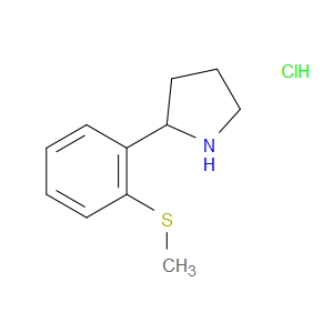 2-(2-(METHYLTHIO)PHENYL)PYRROLIDINE HYDROCHLORIDE - Click Image to Close