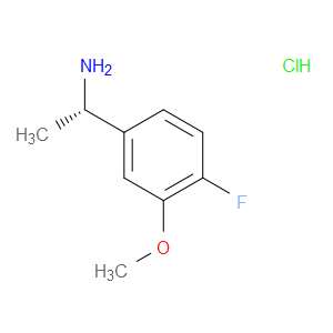 (1S)-1-(4-FLUORO-3-METHOXYPHENYL)ETHYLAMINE-HCL - Click Image to Close