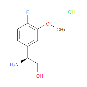(2S)-2-AMINO-2-(4-FLUORO-3-METHOXYPHENYL)ETHAN-1-OL HYDROCHLORIDE