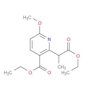 ETHYL 2-(1-ETHOXY-1-OXOPROPAN-2-YL)-6-METHOXYPYRIDINE-3-CARBOXYLATE - Click Image to Close