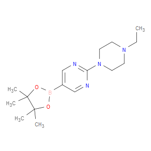 2-(4-ETHYLPIPERAZIN-1-YL)-5-(4,4,5,5-TETRAMETHYL-1,3,2-DIOXABOROLAN-2-YL)PYRIMIDINE