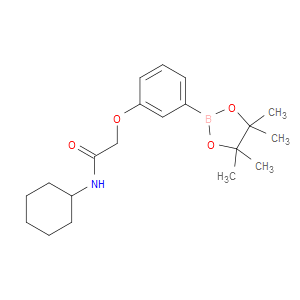N-CYCLOHEXYL-2-(3-(4,4,5,5-TETRAMETHYL-1,3,2-DIOXABOROLAN-2-YL)PHENOXY)ACETAMIDE - Click Image to Close