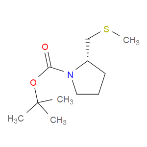 (S)-TERT-BUTYL 2-((METHYLTHIO)METHYL)PYRROLIDINE-1-CARBOXYLATE