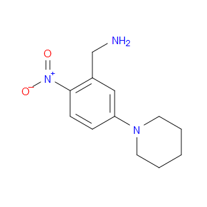 (2-NITRO-5-(PIPERIDIN-1-YL)PHENYL)METHANAMINE