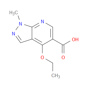 4-ETHOXY-1-METHYL-1H-PYRAZOLO[3,4-B]PYRIDINE-5-CARBOXYLIC ACID