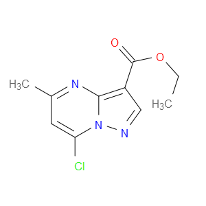 ETHYL 7-CHLORO-5-METHYLPYRAZOLO[1,5-A]PYRIMIDINE-3-CARBOXYLATE - Click Image to Close