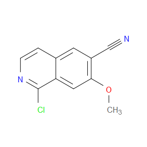 1-CHLORO-7-METHOXYISOQUINOLINE-6-CARBONITRILE - Click Image to Close
