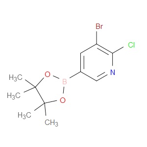 3-BROMO-2-CHLORO-5-(4,4,5,5-TETRAMETHYL-1,3,2-DIOXABOROLAN-2-YL)PYRIDINE